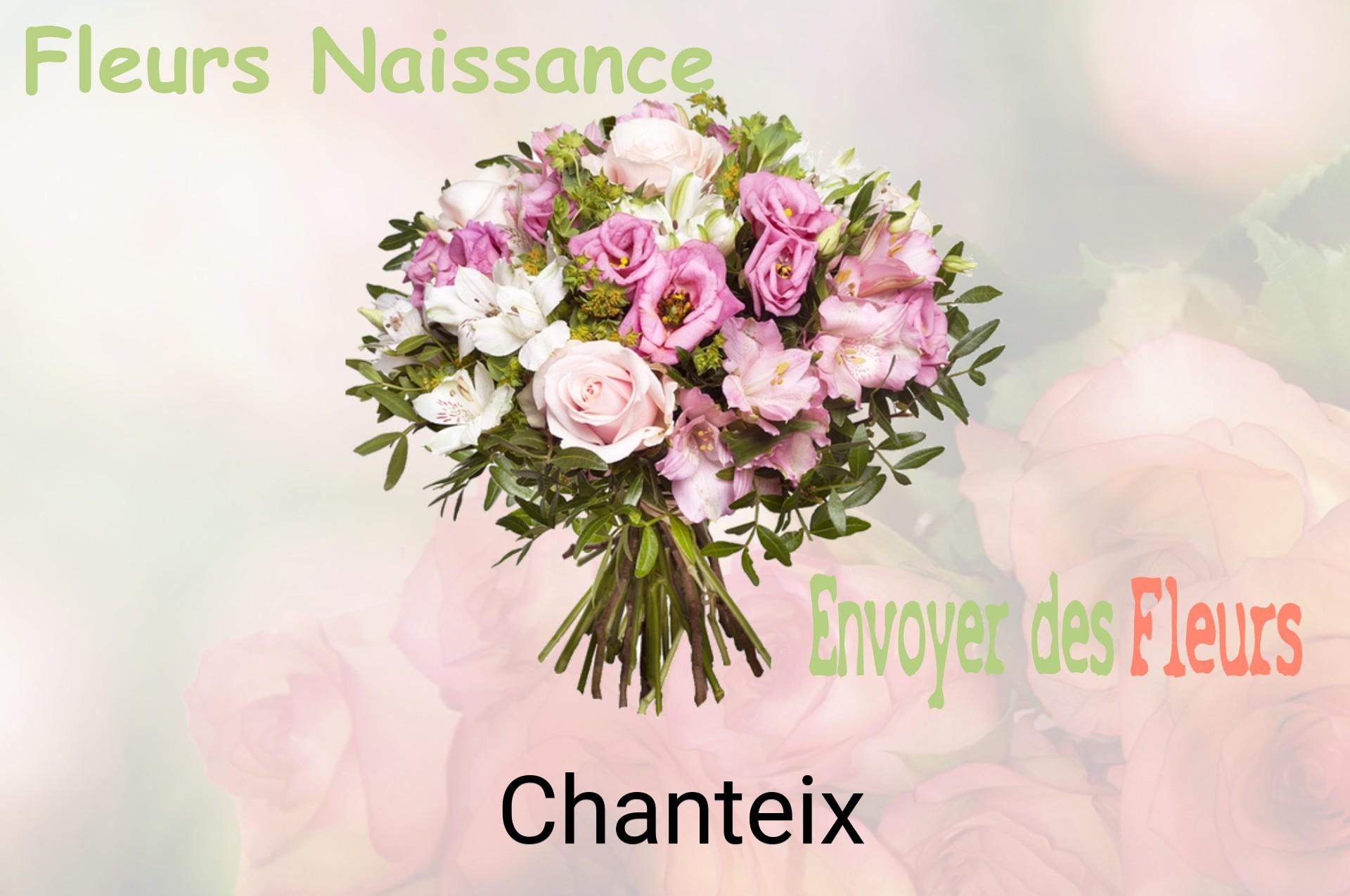 Bouquet de fleurs de naissance livré à Chanteix
